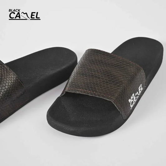 Black Camel Tassel Slide Slipper For Men (tassel-black/brown -39-44)